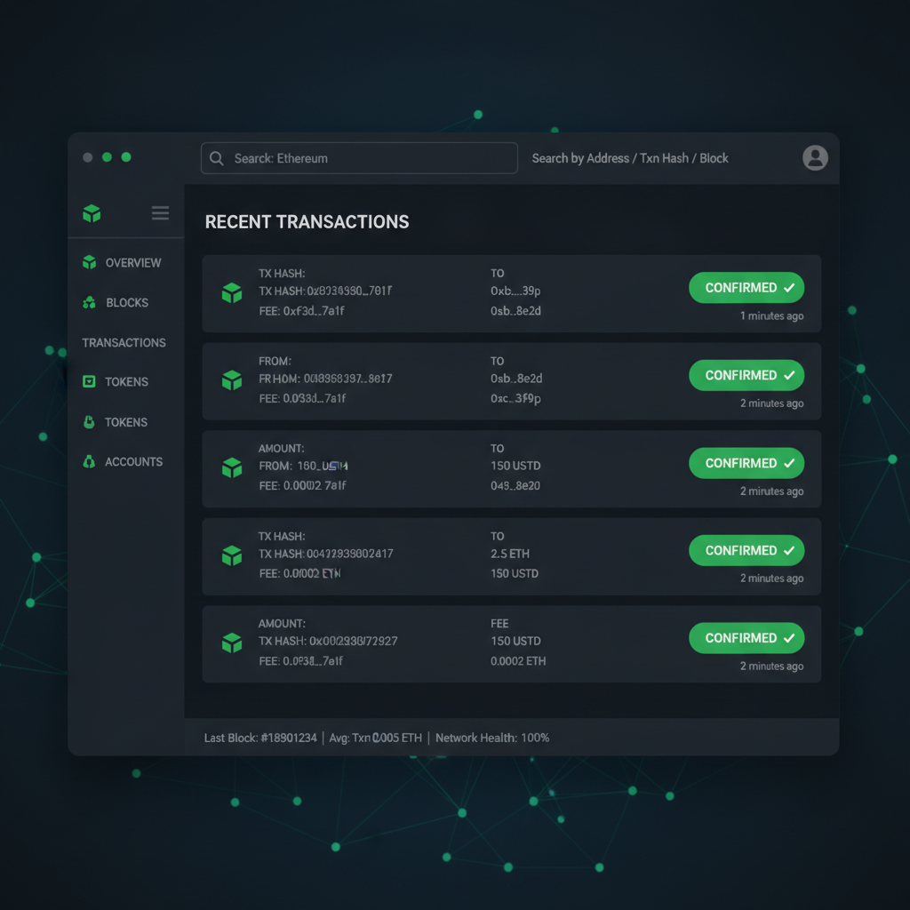 Explorador de blockchain