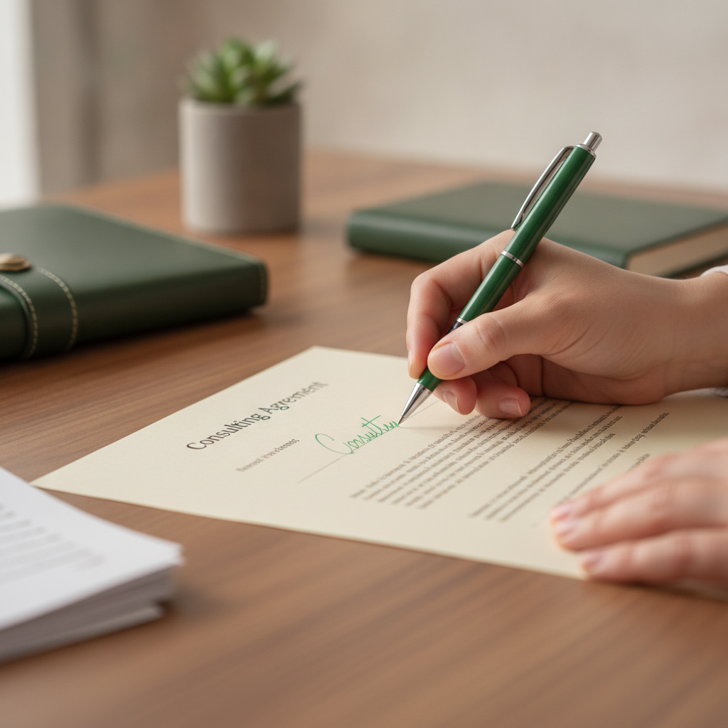 Assinatura de contrato