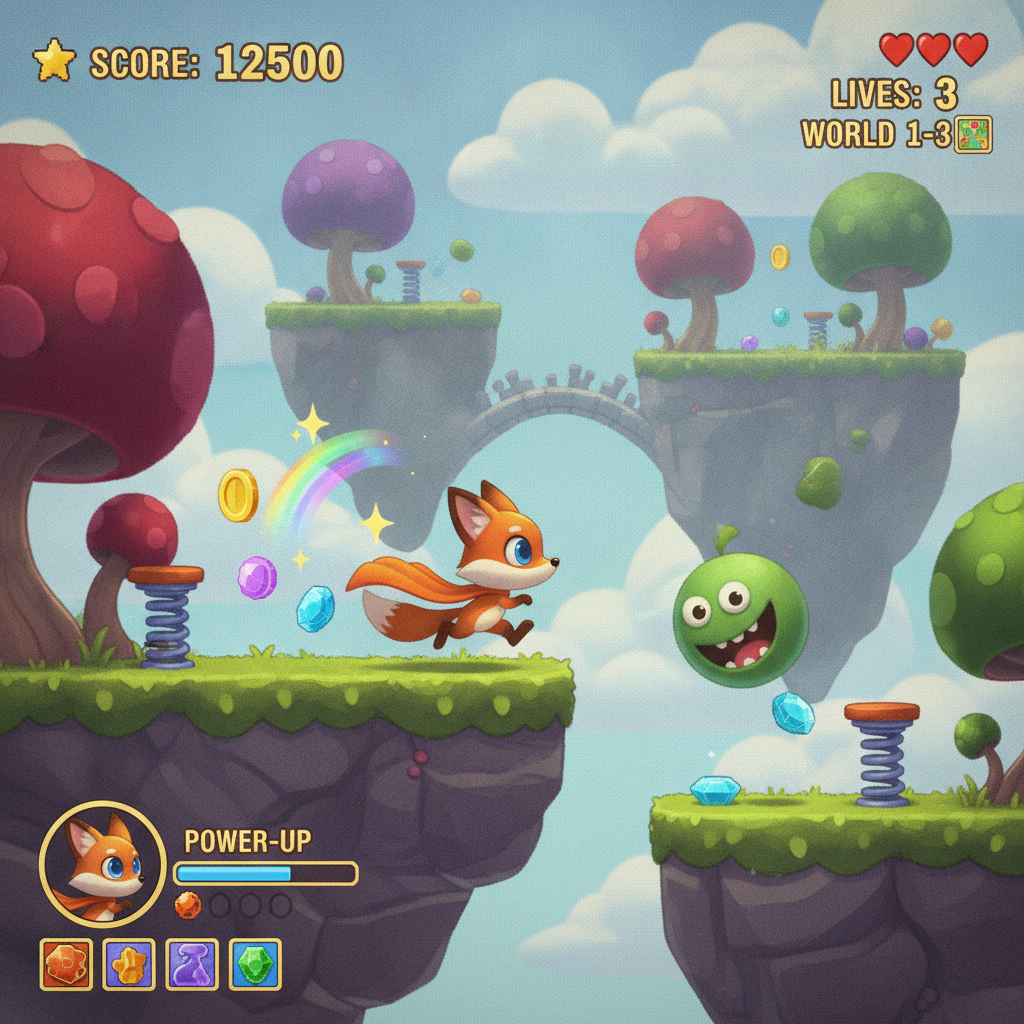 Gameplay 2D plataforma